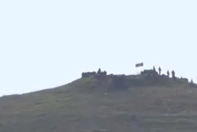Qazaxın Aşağı Əskipara kəndində Azərbaycan bayrağı qaldırıldı  