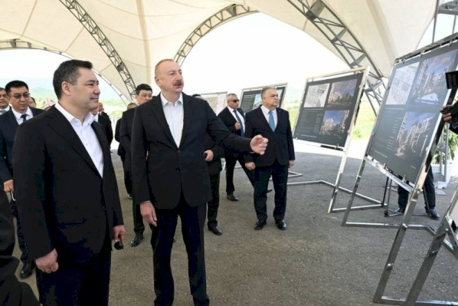 Prezidentlər Füzuli şəhərinin Baş planı ilə tanış oldular -  YENİLƏNİB + FOTOLAR