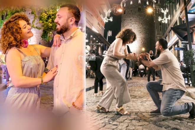 Azərbaycanlı meyxanaçı aparıcıya İstanbulda evlilik təklifi etdi –  VIDEO