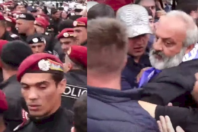 Xaçlıları təqib edən erməni polislərin əlindəki xaç müəmması - FOTO
