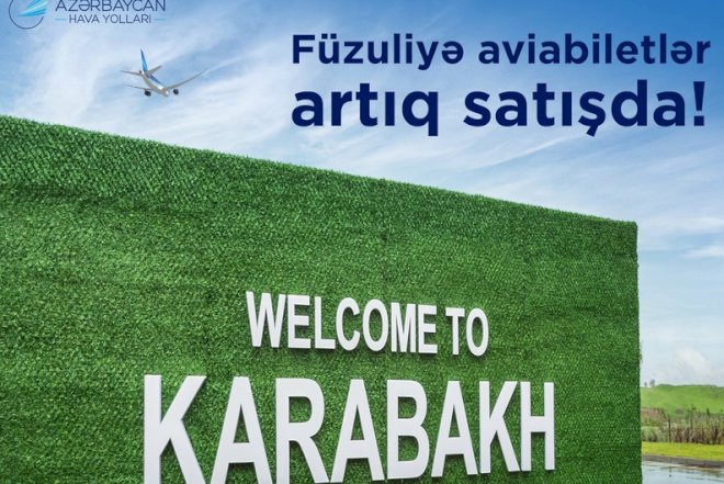 AZAL Füzuliyə təyyarə biletlərinin satışına başlayıb 