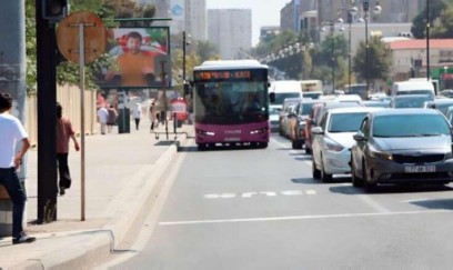 Bu yolda avtobus zolağı ləğv olundu - FOTO