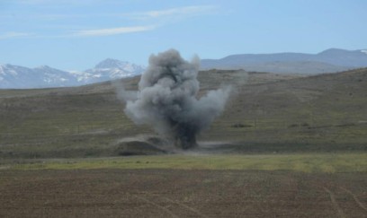 Azərbaycan hərbçisi Goranboyda minaya düşərək xəsarət alıb 