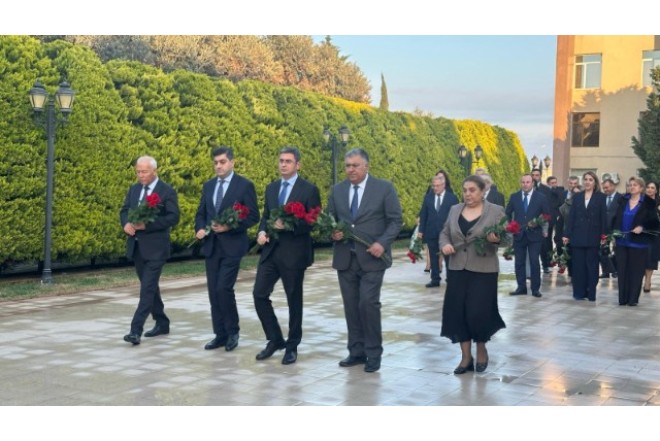 Xəzər rayonunda YAP-ın yaradılmasının 32-ci ildönümü münasibətilə tədbir keçirildi - FOTO