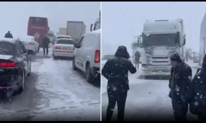 Türkiyəyə qar yağdı: Yollar buz bağladı - VİDEO