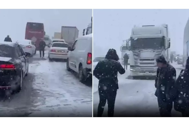 Türkiyəyə qar yağdı: Yollar buz bağladı - VİDEO