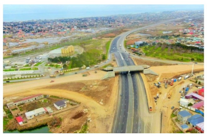 Bakının bu ərazisində yeni yol qovşağı inşa edilir