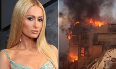 Paris Hilton yanan evinin son halını paylaşdı - VİDEO