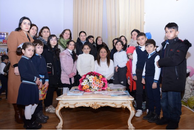 Göyçayda uşaq yazıçısı Gülzar  İbrahimova ilə görüş keçirildi- FOTOLAR