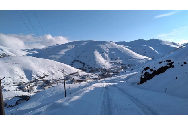 Bu rayonlara güclü qar yağdı - Şaxta var