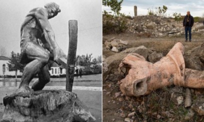 Ağdamdakı məşhur Fərhadın heykəli bərpa olunur 