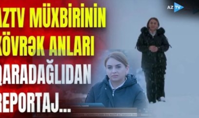 Aztv müxbiri ailəsinin qətlə yetirildiyi əraziyə qızıyla getdi - VİDEO