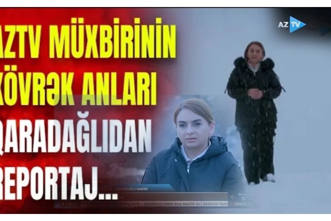 Aztv müxbiri ailəsinin qətlə yetirildiyi əraziyə qızıyla getdi - VİDEO