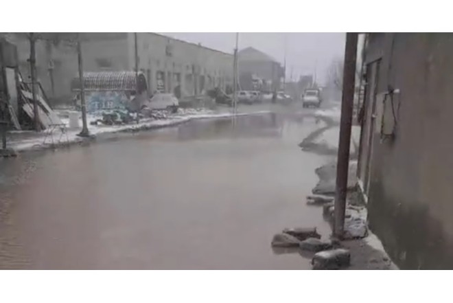 Qar Binə sakinlərini çətin duruma saldı - VİDEO
