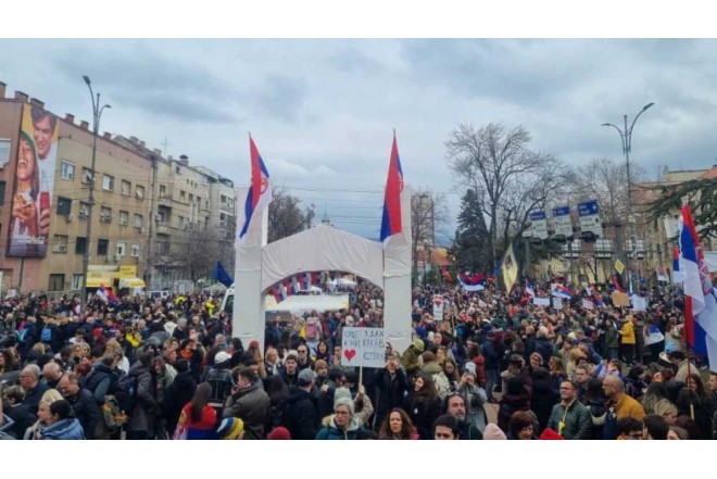 Serbiyada etirazlar səngimək bilmir 