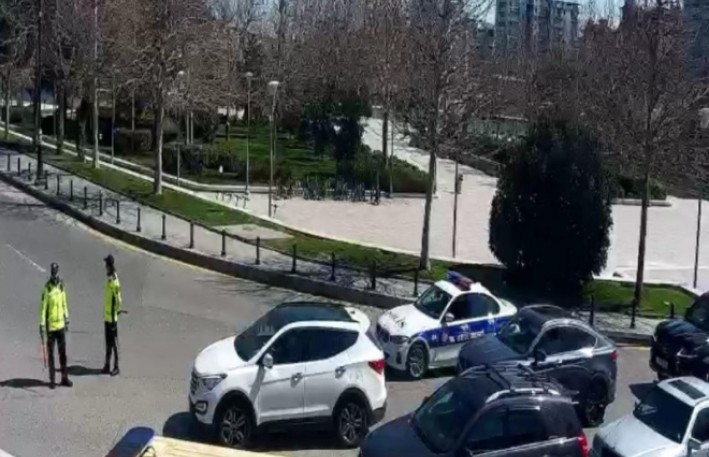 Bu prospektdə yolda məhdudiyyət tətbiq edildi