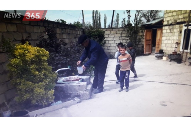 Qusarda yüzlərlə sakin arx suyu içməyə məcbur olub- FOTOLAR