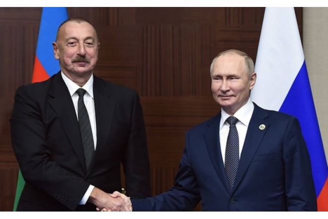Vladimir Putin Azərbaycan Prezidentini təbrik etdi
