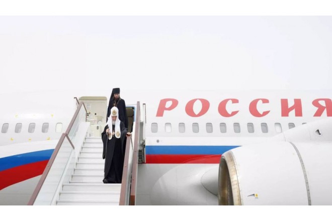 Rus Pravoslav Kilsəsinin Patriarxı Kirill Azərbaycana gəlib