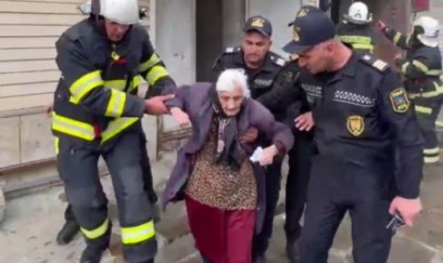 Naxçıvanda kafedə yanğın: Sakinlər təxliyə olundu
