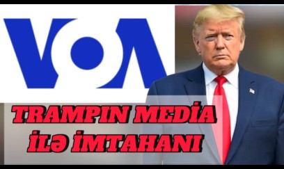Tramp "Amerikanın səsi"ni susdura bilmədi - VİDEO