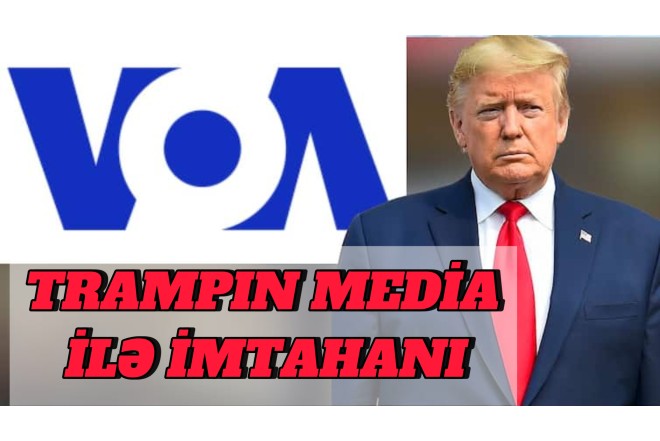 Tramp "Amerikanın səsi"ni susdura bilmədi - VİDEO