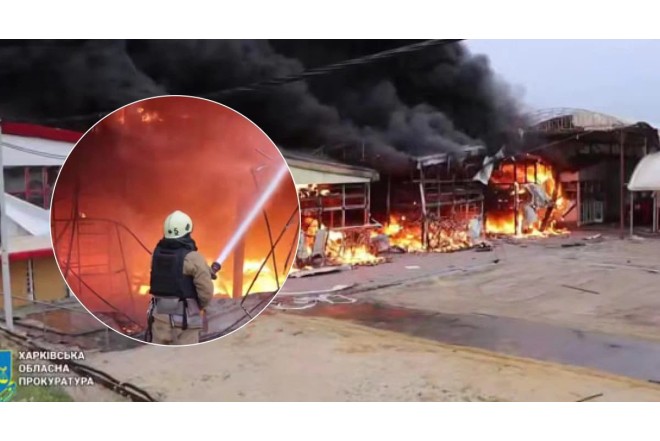 Avropanın ən böyük bazarı yanır – FOTO/VİDEO