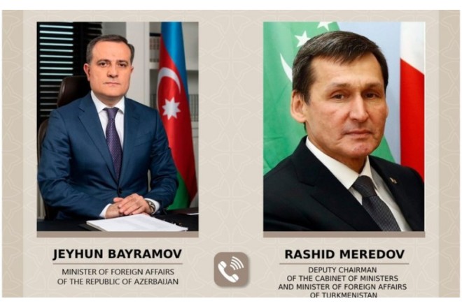 Azərbaycan və Türkmənistan XİN başçıları arasında telefon danışığı olub