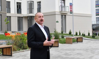 İlham Əliyev Xocalıda da açılışa qatıldı
