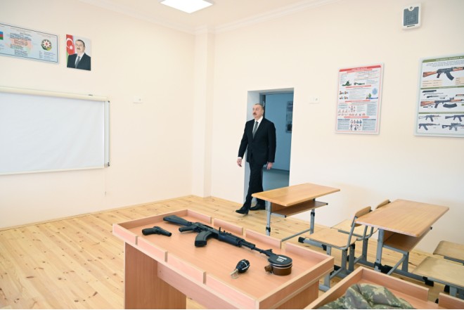 Prezident Ağdamda kənd tam orta məktəbin açılışında – FOTOLAR