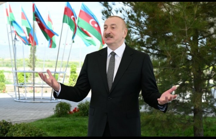 "Bu gün Kəngərlinin timsalında bərpa olunan Qarabağı görürük"- Prezident