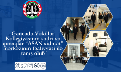 ARVK sədri və qonaqlar Gəncədə “ASAN xidmət” mərkəzi ilə tanış olublar - Fotolar