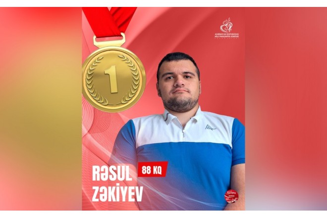 Azərbaycan parapauerliftinqçisi Dünya Kubokunda 2 qızıl medal qazanıb 