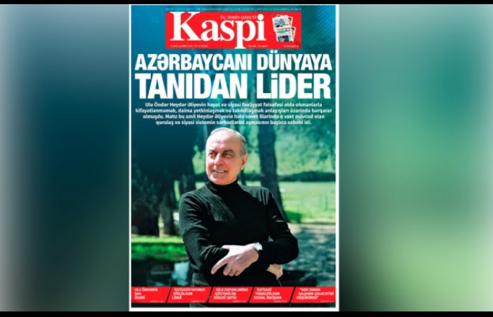 “Kaspi”nin Heydər Əliyevin anadan olmasının ildönümü ilə bağlı xüsusi sayı nəşr olunub 