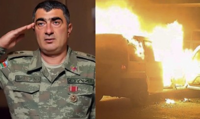 Bakıda hərbçi maşınını yandırdı: Borcunu verə bilmir