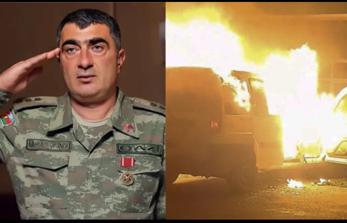 Bakıda hərbçi maşınını yandırdı: Borcunu verə bilmir
