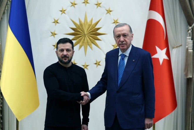 Ərdoğanla Zelenskinin görüşü BAŞLADI