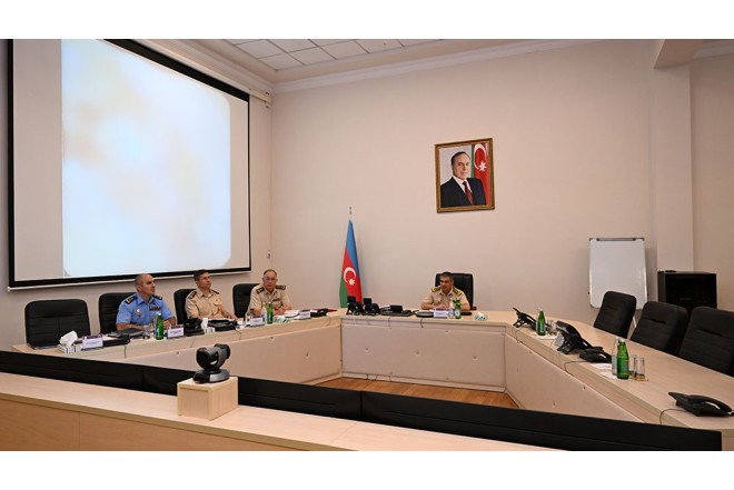 Orduda komanda-qərargah məşqi - Zakir Həsənova məruzə edildi + FOTO