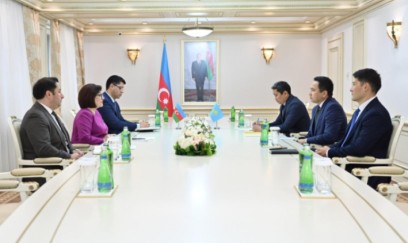 Sahibə Qafarova Qazaxıstanın Azərbaycandakı səfiri ilə görüşüb