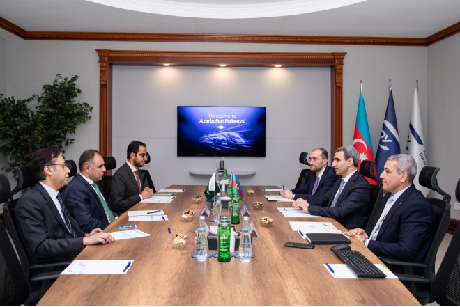 Azərbaycan və Pakistan arasında dəmiryol sahəsində əməkdaşlığın perspektivləri müzakirə olunub- FOTO