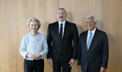 Prezident Əliyev Koşta və Fon der Lyayenlə görüşdü