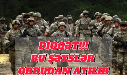 Bu şəxslər ordudan kənarlaşdırılır - VİDEO