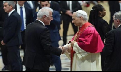 Ermənistan prezidenti Roma Papası ilə görüşdü 