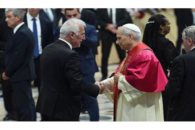 Ermənistan prezidenti Roma Papası ilə görüşdü 
