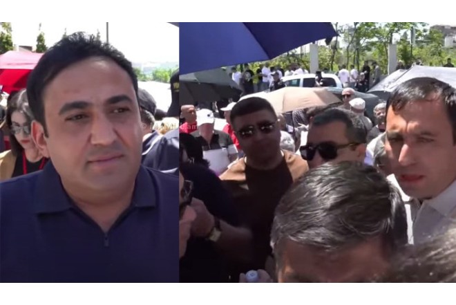 Ermənilər indi də gürcülərə qarşı çıxırlar: Səfirlikdə aksiya - CANLI