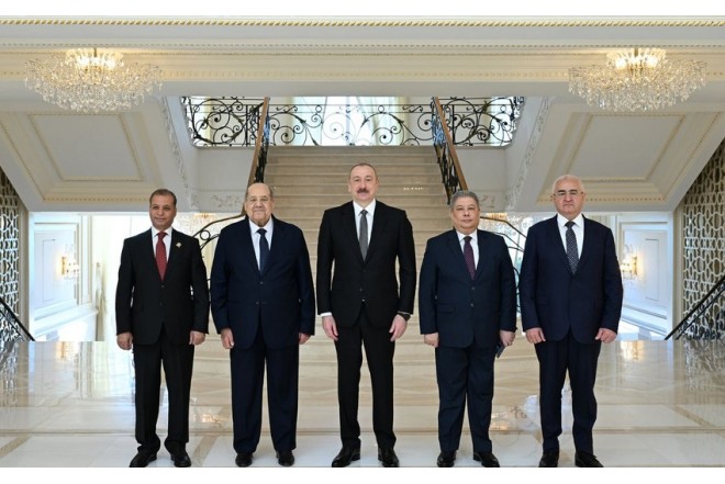 Prezident İlham Əliyev Misir Senatının sədrini qəbul edib 