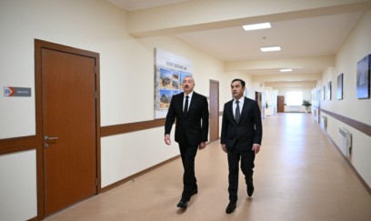 İlham Əliyev İsmayıllıda “Talıstan” liseyinin binasının açılışında iştirak edib 