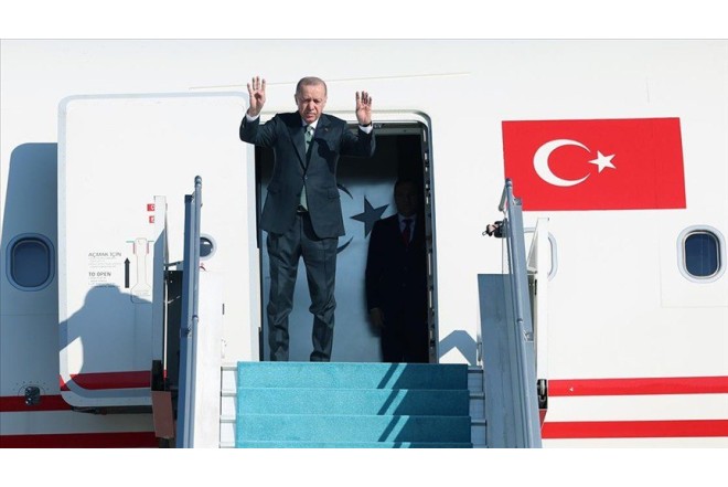 Ərdoğan Laçında – təyyarəsi eniş etdi + YENİLƏNİB