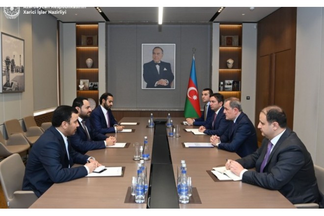 Ceyhun Bayramov qətərli həmkarı ilə görüşüb - FOTO