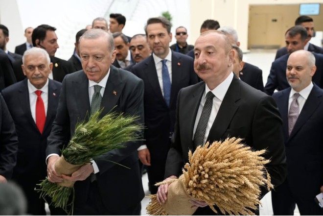 Yaşıl və sarı buğda: Ərdoğan və Əliyevdən güclü simvolik jest